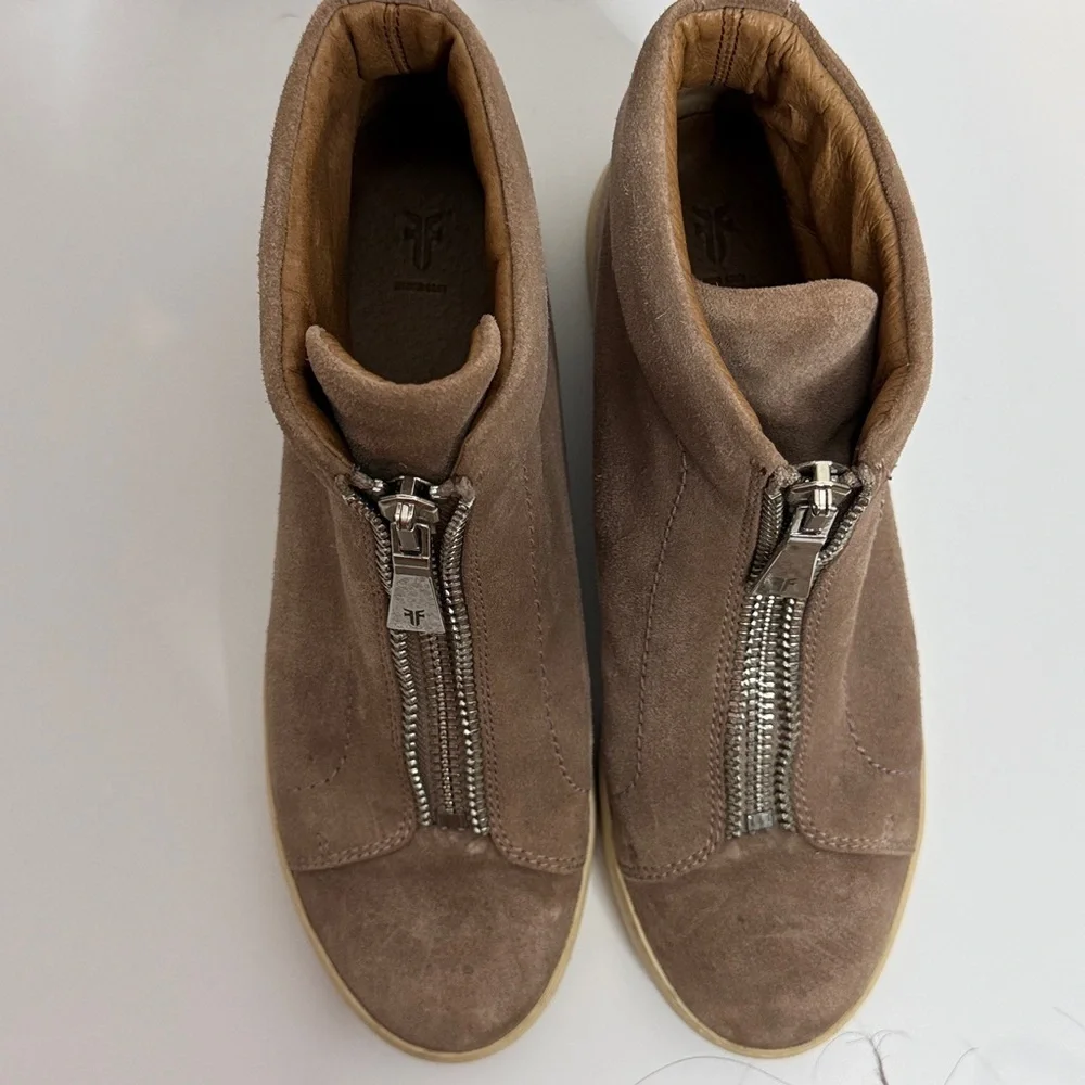 Frye Women's Lena Zip High-Top Sneakers Size 9 - Picture 2 of 10